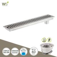 ราคา WS ตะแกรงกันกลิ่น รางระบายน้ำ สแตนเลส304 Floor Drain รุ่นพับขอบ TSD 000 (23925926228)