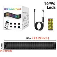 ราคา Hot Sell RGB LED Matrix Pixel Screen Panel Multilingual DIY Programmable Pattern Graffiti Scrolling Text Animation Display Smart App Control LED Panel Car Shop Flexible Display Light (22788112301)