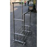 ราคา ราวตากผ้า ราวตากสแตนเลส บาร์คู่ รับนน 50kg มี 2 ชั้น บาร์บนยืดออกด้านข้างได้ ปรับสูงต่ำได้ สแตนเลสแท้ทั้งชิ้นรวมข้อต่อด้วย ล้อรุ่นใหม่ (1250632353)