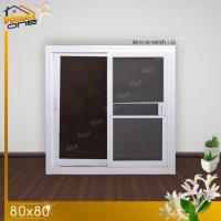 ราคา หน้าต่างอลูมิเนียม แบบ มือจับ ตัวล็อค 80x80 กระจกหนา 5 มม มาตรฐานโรงงาน หน้าต่างอลูมิเนียม หน้าต่างบานสำเร็จรูป (21395406631)