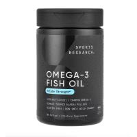 ราคา โอเมก้า 3 Sports Research Omega 3 Fish Oil Triple Strength x 90 Softgels (24523968880)