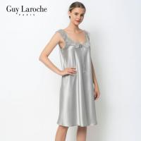 ราคา เพิ่มสีใหม่ ชุดนอน แบรนด์ Guy Laroche ผ้าซาติน กระโปรงสั้น คลุมเข่า GN4C42 แต่งลูกไม้ระบาย คอหน้า หลัง M XL (12486862121)
