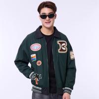 ราคา BODY GLOVE BASIC Varsity Jacket Fall 2025 แจ็คเก็ต สีเขียวเข้ม สีดำ (24384803932)
