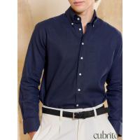 ราคา Cubrito Linen Shirt เสื้อเชิ้ตลินินผู้ชาย แขนยาว สีกรม Serge Navy เสื้อเชิ้ต Classic Old Money Quiet Luxury (24817450963)