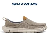 ราคา Skechers สเก็ตเชอร์ส รองเท้า ผู้ชาย Men SKECHERS Usa Street Wear Zeller Shoes 208298 BEIG NEW Mens walking shoes Air Cooled Memory Foam Classic Fit Goga Mat Arch (23687204410)