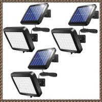 ราคา JREX 3X Solar Power Wall Light Outdoor Motion Sensor Light 56 LED Security Night Light for Garden Garage Driveway Porch Fence (24606342737)