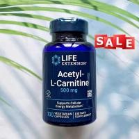 ราคา อะเซทิล แอล คาร์นิทีน Acetyl L Carnitine 500 mg 100 Vegetarian Capsules Life Extension (24713404039)