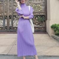 ราคา Aiden001หนึ่งขนาดฤดูใบไม้ร่วงฤดูใบไม้ผลิพับสบายๆหลวมขนาดใหญ่ครึ่งคอเต่าตุ๊กตาแขนชุด A Line กระโปรง QD17 (15871652492)