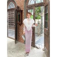 ราคา เสื้อลูกไม้สีขาวแขนยาว คอตั้ง ซับในครีม คัตติ้งลูกไม้แน่นๆ ใส่ออกงาน บุญ งาน บวช งานแต่ง ใส่ไปเที่ยวทำบุญ (23248109644)