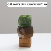 ราคา แจกันแก้วทรงเรขาคณิตสไตล์จีนใหม่ รุ่น Small Batch ดีไซน์ สำหรับปลูกดอกไม้สดในน้ำ แจกันแก้ว สีเขียว ชิ้น ของตกแต่ง (24372562624)