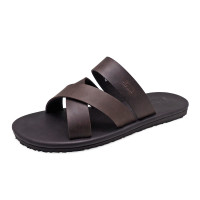 ราคา TAYWINแท้ เทวินทร์แท้ รองเท้าแตะ SKT 75 Size39 46 หนังนูบักออยล์ตาล (23731265250)