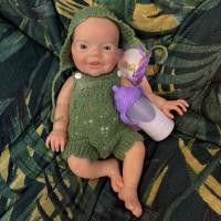 ราคา ซิลิโคน Reborn ตุ๊กตา 13 นิ้วเปิดปาก Boy Unpainted ทาสีตุ๊กตาทารกแรกเกิด Reborn de ซิลิโคนจริง (24913734596)