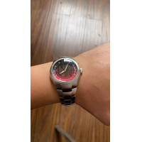 ราคา นาฬิกา Quartz Y2K Millennium Vintage Flame Fossil Style Retro Non Symmetrical Steel Strap round Face Synth Sapphire Case (22315797175)