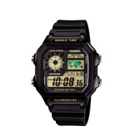 ราคา casio นาฬิกาข้อมือผู้ชาย สายสเตนเลส กันน้ำได้ 100m AE1200 รุ่น AE 1200WHD 1A คาสิโอ AE1200WHD AE 1200 watchestbkk คาสิโอ แท้ ของแท้100 ประกันศูนย์1ปี (24471482451)