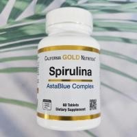 ราคา สาหร่ายสไปรูลิน่า Spirulina AstaBlue Complex 60 Tablets California Gold Nutrition (22771048990)