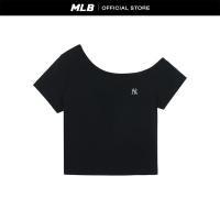 ราคา MLB เสื้อยืด ผู้หญิง WomenS Basic Small Logo Off Shoulder T Shirts รุ่น 3FTSB6753 50BKS สีดำ (24582599054)