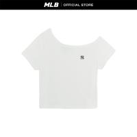 ราคา MLB เสื้อยืด ผู้หญิง WomenS Basic Small Logo Off Shoulder T Shirts รุ่น 3FTSB6753 50WHS สีขาวออฟไวท์ (24582440848)