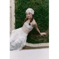 ราคา MAGARINES พร้อมส่ง Lauren Midi Skirt กระโปรงสีขาวเอวต่ำ มีซับในทั้งตัว (24886526659)