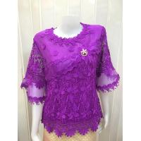 ราคา FON เสื้อลูกไม้แต่งผ้าแก้ว เสื้อคอกลมแขนกระดิ่ง มีไซร้รอบอก38 46 9904 2 (19297882650)