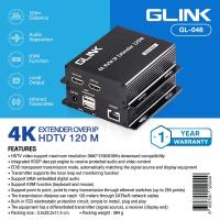 ราคา Glink GL 048 HDMI Extender Over IP 120M 4K KVM Function อุปกรณ์ขยายสัญญาณ ใช้งานกับ Ethernet Swtiching Hub ได้ (22688910985)
