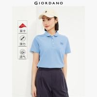 ราคา GIORDANO ผู้หญิง เสื้อโปโล เสื้อโปโลยืดปักลาย ฤดูร้อน แขนสั้น คอตุ๊กตา แฟชั่น เสื้อโปโลลำลอง Free Shipping 13314215 (22607937650)