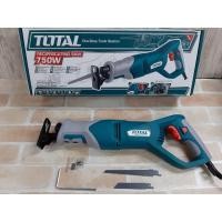 ราคา เลื่อยชักไฟฟ้า TOTAL รุ่น TS100802 กำลังไฟฟ้า 750 วัตต์ ความเร็วรอบ 900 3300 RPM มีสว์ทซ์สามารถปรับความเร็วรอบได้ ตัวล็อคใบเลื่อย ออกแบบให้เปลี่ยนใบเลื่อยได้ง่าย สินค้าคุณภาพโดย Total รับประกัน 1 ปีเต