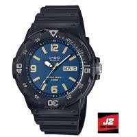 ราคา Casio ของแท้ 100 นาฬิกาผู้ชายทางการ MRW 200H 2B3 สายยางประกัน CMG (10024226204)