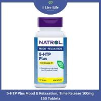 ราคา 5 HTP Plus Mood Relaxation Time Release 100mg 150 Tablets Natrol Extra Strength สารสกัดเมล็ดกริฟโฟเนีย 5HTP (7728108174)