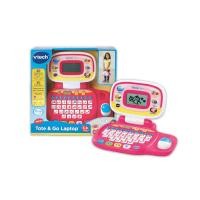 ราคา VTECH Tote and Go Laptop สีชมพู แล็ปท็อปของเล่นสีชมพูแบบพกพาพร้อมหูหิ้ว VTech Tote and Go Laptop แล็ปท็อปของเล่นเด็ก (24840758232)