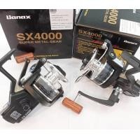 ราคา รอกสปิน Banax SX4000 รุ่นสุดทนแข็งแรง ชุดเฟืองทองเหลือง ลูกปืน3ตลับ บอดี้โหละทั้งตัว กำลังเบรคหนัก ใช้งานสุดคุ้มทนมาก (24560959607)