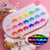 ราคา พร้อมสต็อก SANMO สินค้าใหม่18สียาทาเล็บเรืองแสงกาวชุดแต่งเล็บ15มล ฟรีกระดานสีไล่โทนสีอะคริลิ สีเรืองแสงเรืองแสงเรืองแสงผลดี (24809636440)
