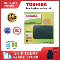 ราคา Toshiba External Harddisk 2TB ฮาร์ดดิสก์แบบพกพา HDD 2 5 USB 3 0 ฮาร์ดไดรฟ์คุณภาพสูง ที่เก็บข้อมูลแบบพกพา Harddisk Exter (23754431015)