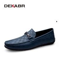 ราคา DEKABR รองเท้าหนังนิ่มลำลอง Sepatu Pantofel Kulit ระบายอากาศได้ดีรองเท้าบุรุษหรูหรารองเท้าผู้ชายแบบอิตาลี (23427512702)