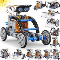ราคา STEM 13 in 1 Education Solar Power Robots Toys for Boys Age 8 12 DIY Educational Toy Science Kits for Kids Building Experiment Robotics Set Birthday Gifts for 8 9 10 11 12 Years Old Boys Girls Teens (