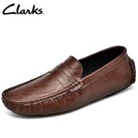 ราคา Clarks องเท้า Loafers สําหรับผู้ชายรองเท้าหนังวัวสีดําบริสุทธิ์ (19672222238)