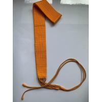 ราคา สายประคตสีเหลืองทอง สายร่มหัวปม ขนาด 2 นิ้ว สายประคตไหม ประคตไหมแท้ 100 สายรัดเอวพระ (21916464345)