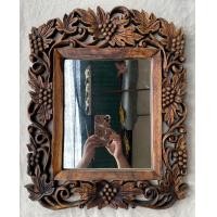 ราคา 20x16 นิ้ว พร้อมกระจก กระจกไม้ ฝีมือคนไทย กระจกโบราณ กรอบกระจกไม้ กระจกวินเทจ กระจกไม้ติดผนัง กรอบรูปไม้ Mirror Wood Craved Picture Frame (20690191226)