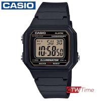 ราคา Casio Standard นาฬิกาข้อมือผู้ชาย สายเรซิ่น รุ่น W 217H 9AVDF ขอบทอง (2676756762)