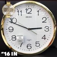 ราคา SEIKO นาฬิกาแขวน 16นิ้ว ขอบทองหน้าขาวรุ่น PQA041G (114119934)