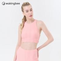 ราคา Wakingbee Ripple Crop Pink บราว่ายน้ำทรงคร้อป พรางหุ่น เปิดหลังพร้อมสายไขว้ มีตะขอ ผ้ามีลายในตัว กันยูวี แห้งไว (22980706684)