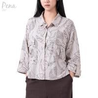ราคา Pena house เสื้อเชิ้ตแขนยาวลายเส้นดอกไม้ PWSL082501 (24961897523)