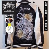 ราคา เสื้อแจ็คเก็ต Sukajan แจ็คเก็ตโบยะ แจ็คเก็ตปักลายเสือขาว Shiroi Tora แบรนด์แท้ 100 (9128934097)