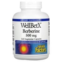 ราคา Natural Factors WellBetX Berberine 500 mg Vegetarian Capsules (17752960829)