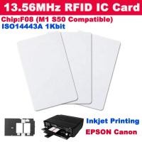 ราคา บัตร RFID สำหรับ Inkjet Printer 13 56MHz Proximity RFID IC Card Chip F08 M1 S50 Compatible Epson Canon (19308138642)