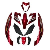 ราคา ชุดสี แฟริ่ง Sonic 125 โซนิคตัวใหม่ สีแดงแก้ว ดำด้าน 4ชิ้นพร้อมติดสติ๊กเกอร์ฟรี (15606598354)