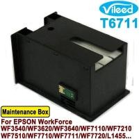 ราคา Vileed T6711 T671100 C13T671100 PXMB3 Maintenance Box Cartridge Compatible for EPSON WorkForce L1455 WF3520 WF3521 WF3530 WF3540 WF3620 WF3640 WF7110 WF7210 WF7510 WF7520 WF7610 WF7620 WF7710 WF7711 W