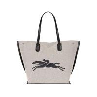 ราคา กระเป๋า Longchamp ฝรั่งเศส ROSEAU ซีรีย์ กระเป๋าผ้าแคนวาสความจุขนาดใหญ่กระเป๋าช้อปปิ้ง (17891102001)