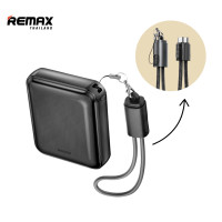 ราคา CCC Remax Power Bank 10000mAh RPP 120 พาวเวอร์แบงค์ มีสายชาร์จในตัว Type C ชาร์จเร็ว 22 5W มีสายคล้อง (24792697942)