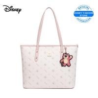 ราคา Disney LOTSO กระเป๋าผู้หญิงลายหมีสตอเบอร์รี่กระเป๋าโท้ทสำหรับของผู้หญิงความจุขนาดใหญ่กระเป๋าทรงถังพิมพ์ลายคลาสสิคกระเป๋าคุณภาพกระเป๋าถือโท้ทอเนกประสงค์ไหล่ (24306145731)