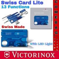 ราคา เครื่องมืออเนกประสงค์ VICTORINOX รุ่น SWISS CARD LITE 13FUNCTIONS WITH LED LIGHT SWISS MADE (19156060958)